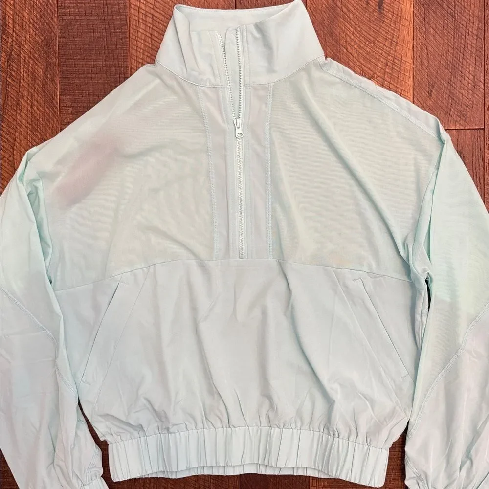 Cleo Harper The Strategy Lightweight 1/4 Zip Jacket in Light Blue Small - Picture 3 of 6